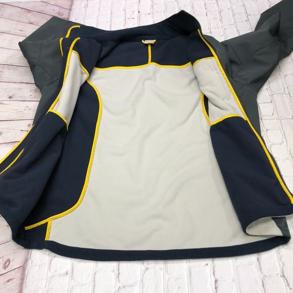 Nike Men Full Zip Fleece Soft Shell Jacket Size XL Extra Large Gray B214 -16 - Picture 6 of 15